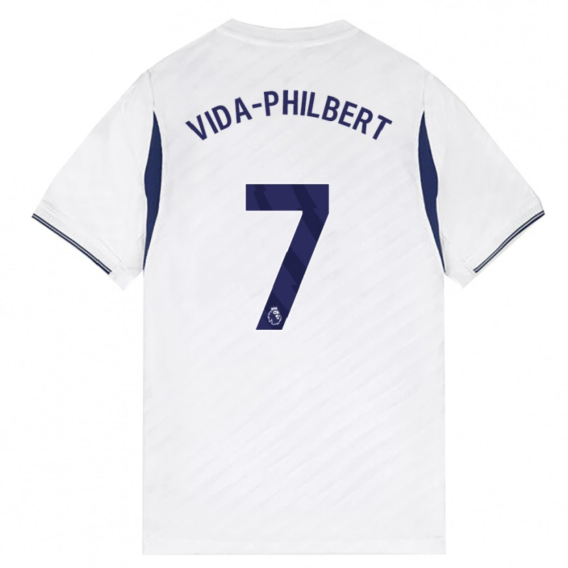 Danxen Bambino Maglia Joel Philbert #7 Bianco Rosso Viola Kit Gara Home 2026/27 Maglietta