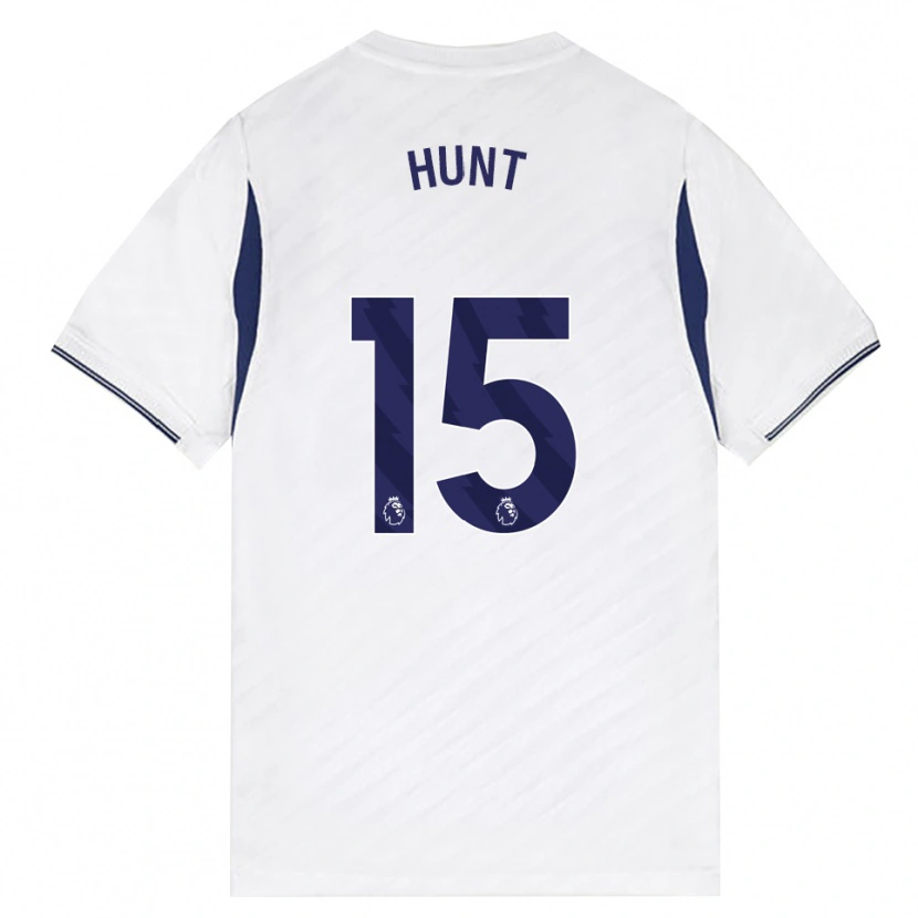 Danxen Bambino Maglia Clare Hunt #15 Bianco Rosso Viola Kit Gara Home 2026/27 Maglietta
