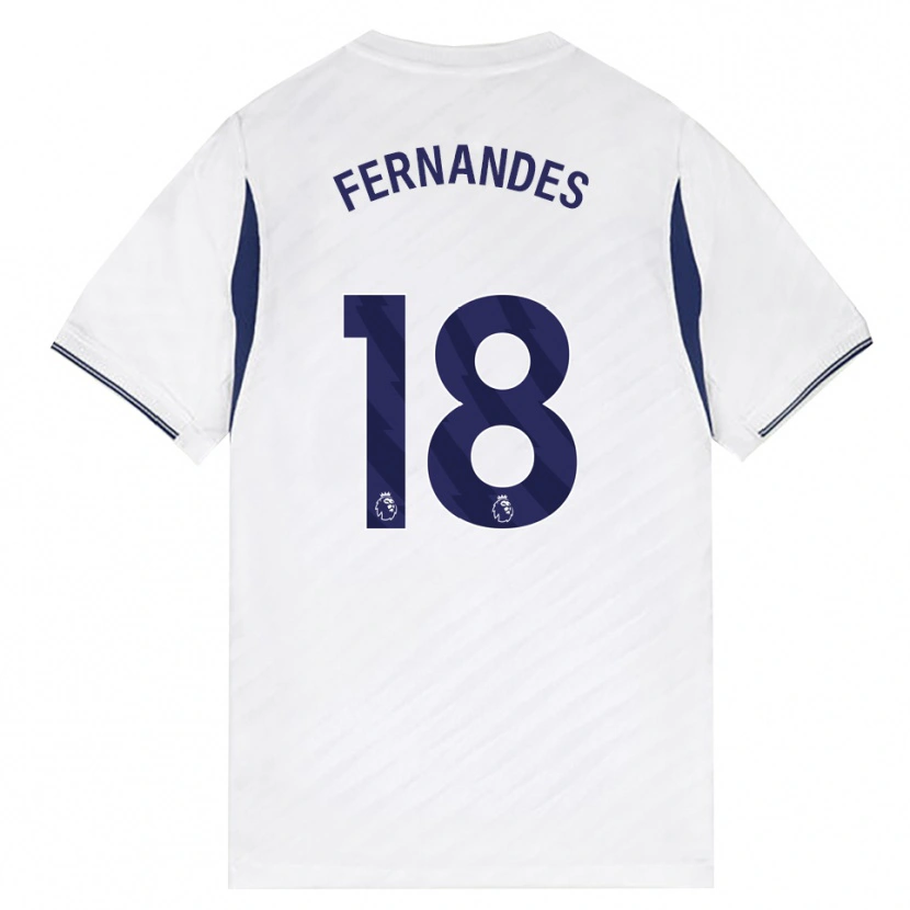 Danxen Bambino Maglia Mateus Fernandes #18 Bianco Rosso Viola Kit Gara Home 2026/27 Maglietta