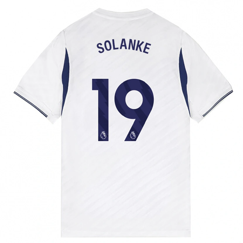 Danxen Bambino Maglia Dominic Solanke #19 Bianco Rosso Viola Kit Gara Home 2026/27 Maglietta