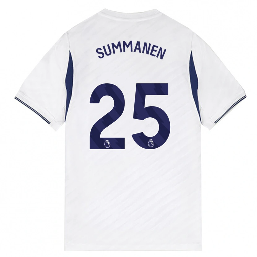 Danxen Bambino Maglia Eveliina Summanen #25 Bianco Rosso Viola Kit Gara Home 2026/27 Maglietta