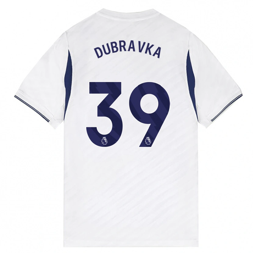 Danxen Bambino Maglia Martin Dúbravka #39 Bianco Rosso Viola Kit Gara Home 2026/27 Maglietta