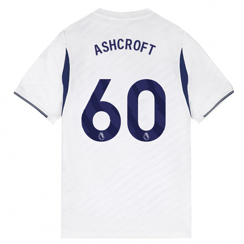 Danxen Bambino Maglia Tyrell Ashcroft #60 Bianco Rosso Viola Kit Gara Home 2026/27 Maglietta