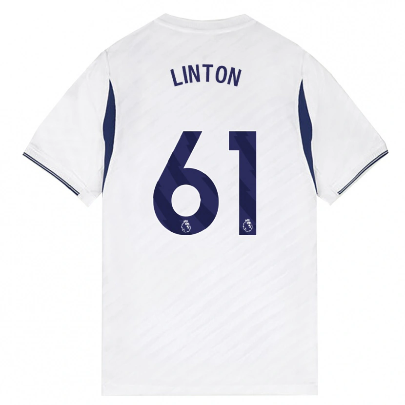 Danxen Bambino Maglia Jahziah Linton #61 Bianco Rosso Viola Kit Gara Home 2026/27 Maglietta