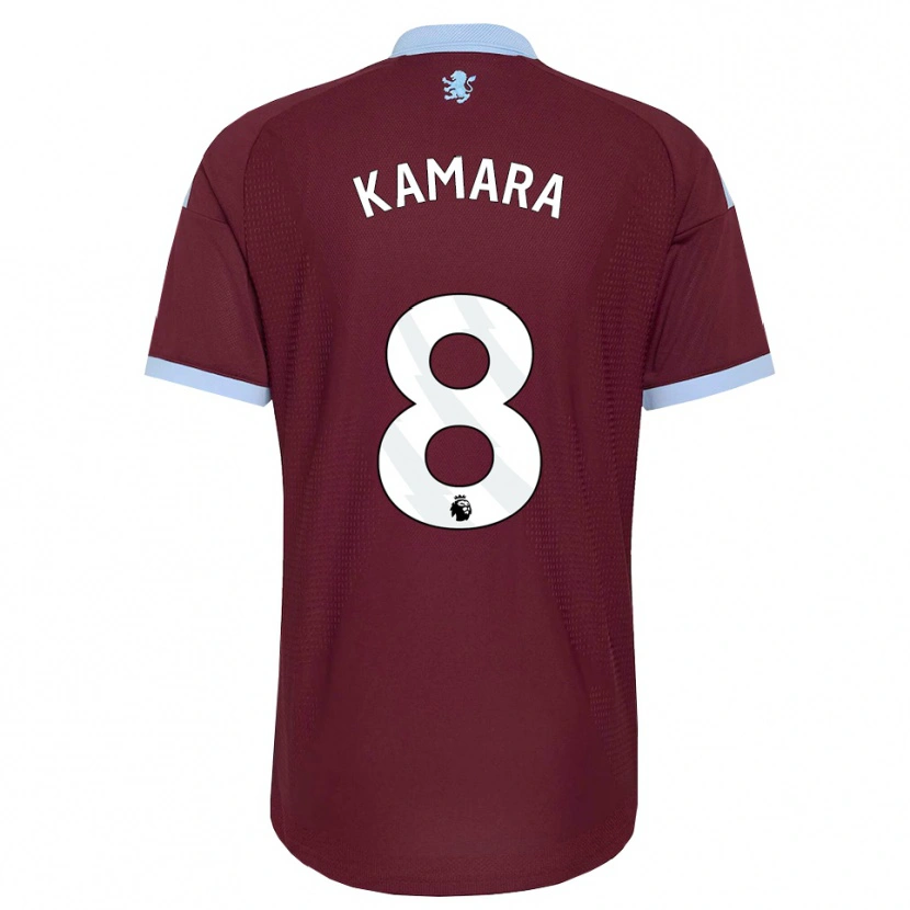 Danxen Bambino Maglia Boubacar Kamara #8 Blu Fiordaliso Borgogna Kit Gara Home 2026/27 Maglietta