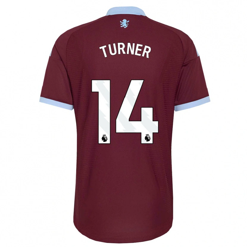 Danxen Bambino Maglia Danielle Turner #14 Blu Fiordaliso Borgogna Kit Gara Home 2026/27 Maglietta