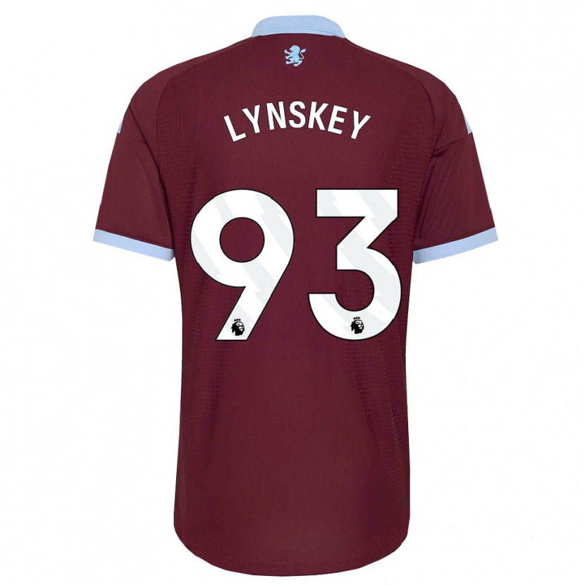 Danxen Bambino Maglia Alfie Lynskey #93 Blu Fiordaliso Borgogna Kit Gara Home 2026/27 Maglietta