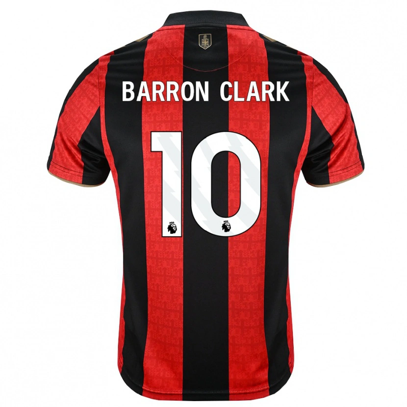 Danxen Bambino Maglia Molly Barron-Clark #10 Oroscuro Rosso Nero Kit Gara Home 2026/27 Maglietta