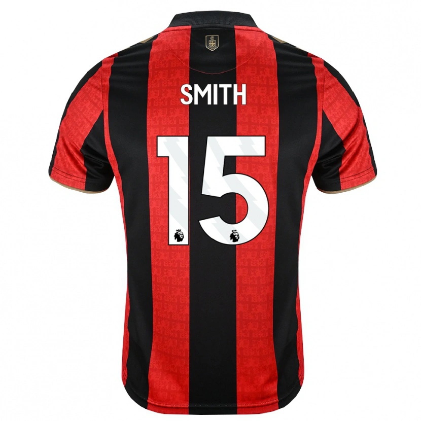 Danxen Bambino Maglia Adam Smith #15 Oroscuro Rosso Nero Kit Gara Home 2026/27 Maglietta
