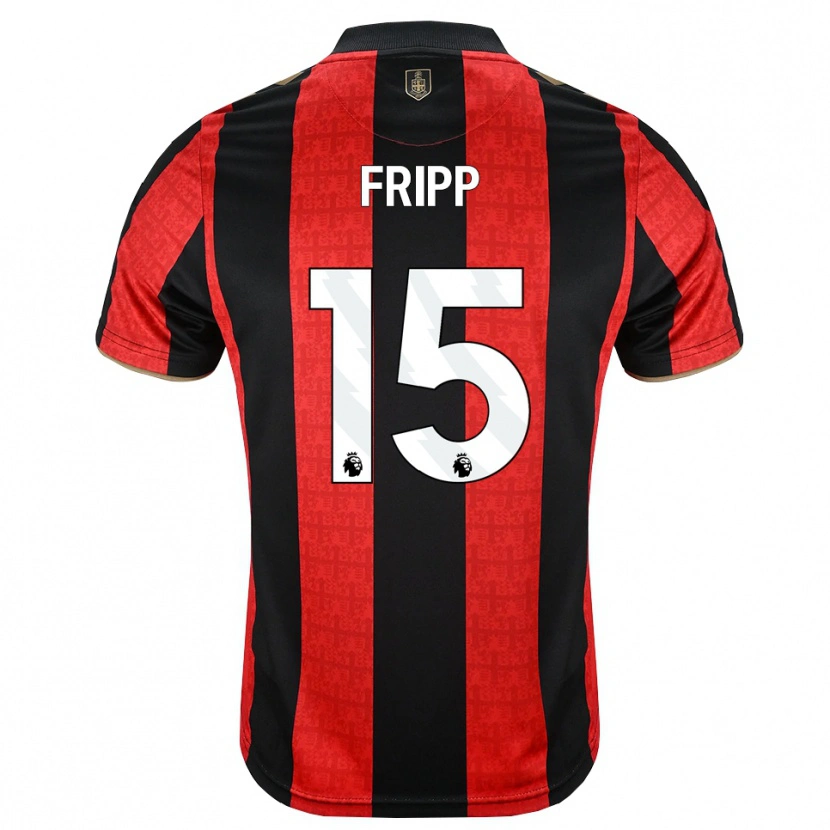 Danxen Bambino Maglia Kelly Fripp #15 Oroscuro Rosso Nero Kit Gara Home 2026/27 Maglietta