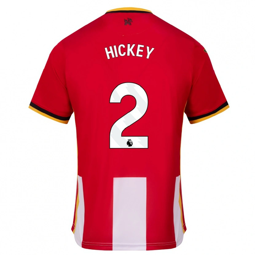 Danxen Bambino Maglia Aaron Hickey #2 Giallo Nero Rosso Kit Gara Home 2026/27 Maglietta