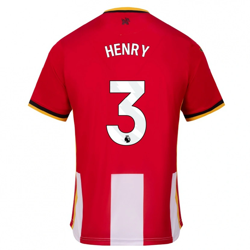 Danxen Bambino Maglia Rico Henry #3 Giallo Nero Rosso Kit Gara Home 2026/27 Maglietta