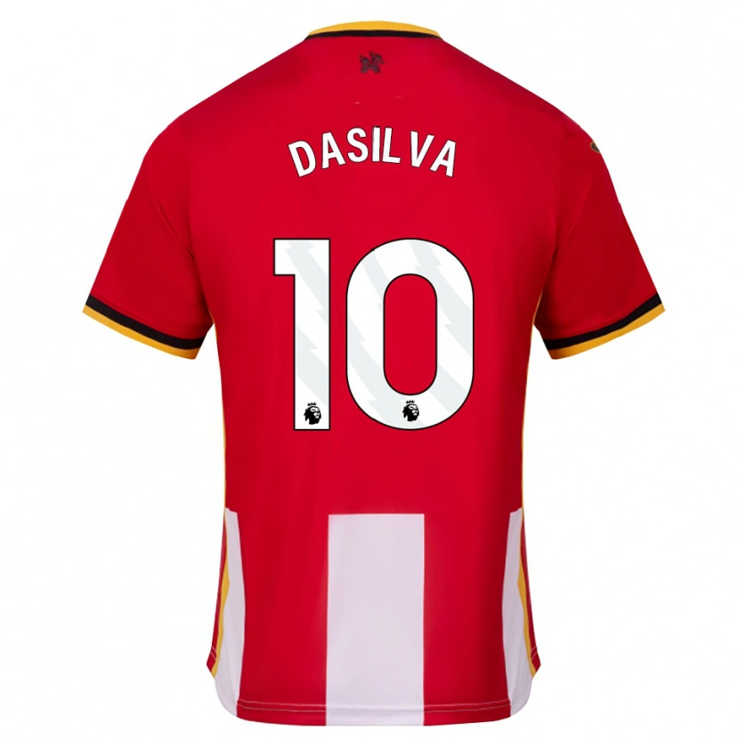 Danxen Bambino Maglia Josh Dasilva #10 Giallo Nero Rosso Kit Gara Home 2026/27 Maglietta