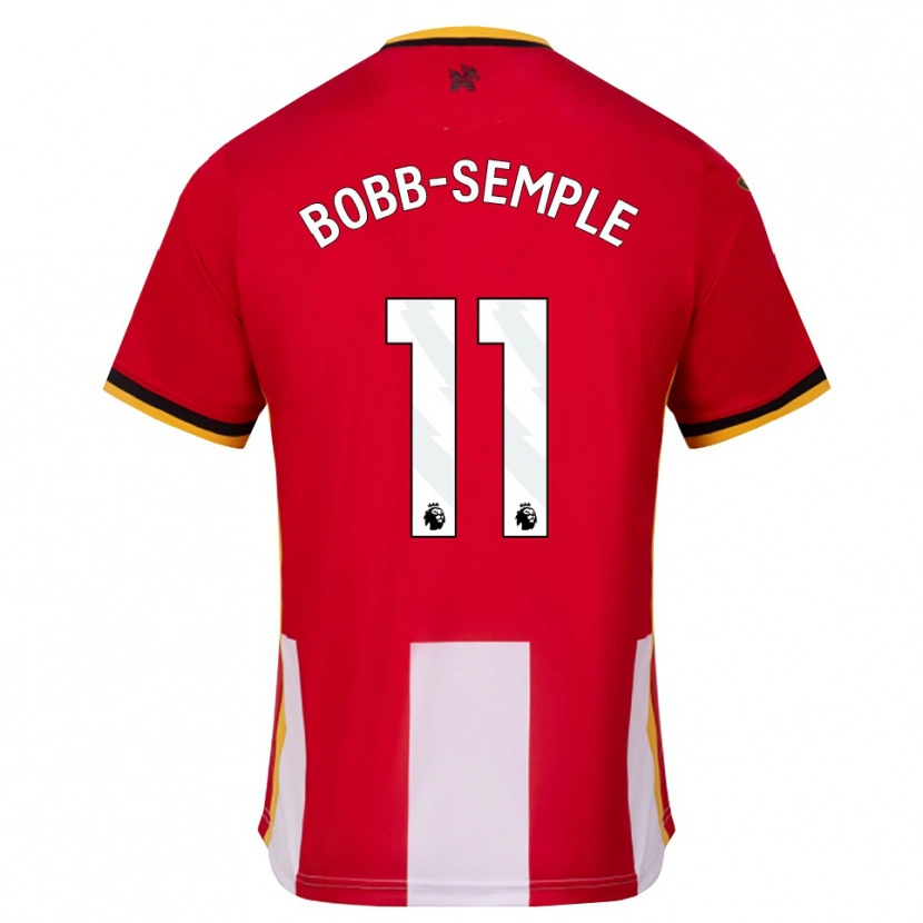 Danxen Bambino Maglia Domeiro Bobb-Semple #11 Giallo Nero Rosso Kit Gara Home 2026/27 Maglietta