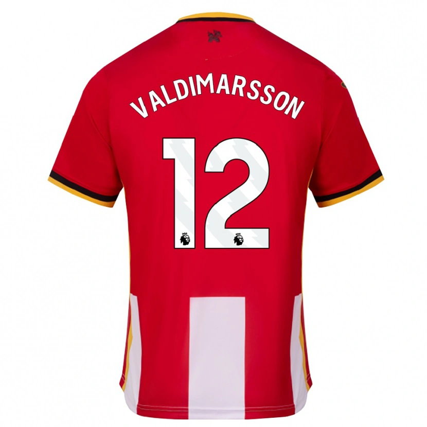Danxen Bambino Maglia Hákon Valdimarsson #12 Giallo Nero Rosso Kit Gara Home 2026/27 Maglietta