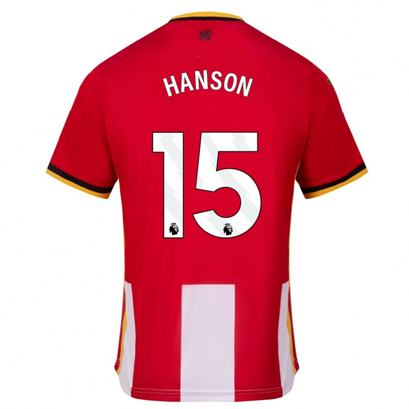 Danxen Bambino Maglia Jacob Hanson #15 Giallo Nero Rosso Kit Gara Home 2026/27 Maglietta
