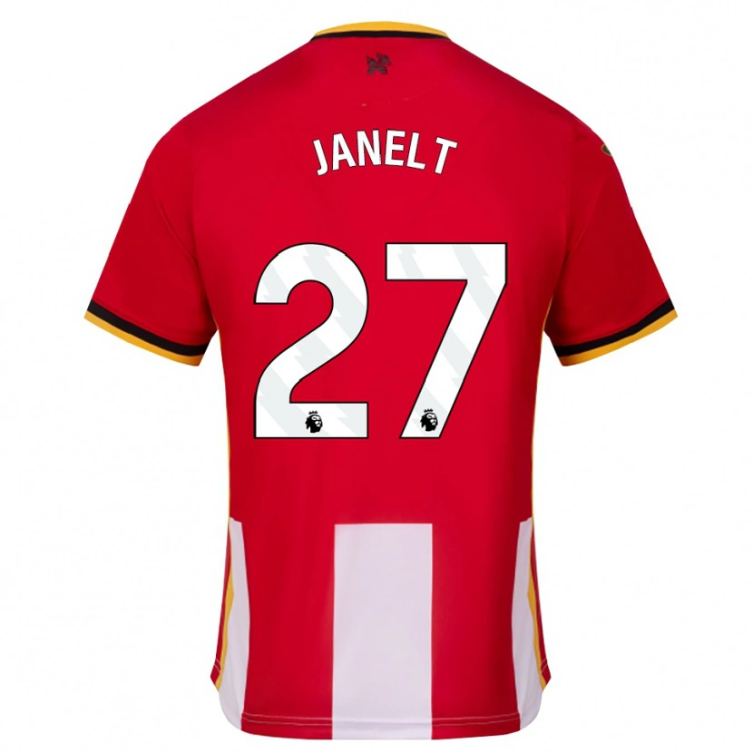 Danxen Bambino Maglia Vitaly Janelt #27 Giallo Nero Rosso Kit Gara Home 2026/27 Maglietta