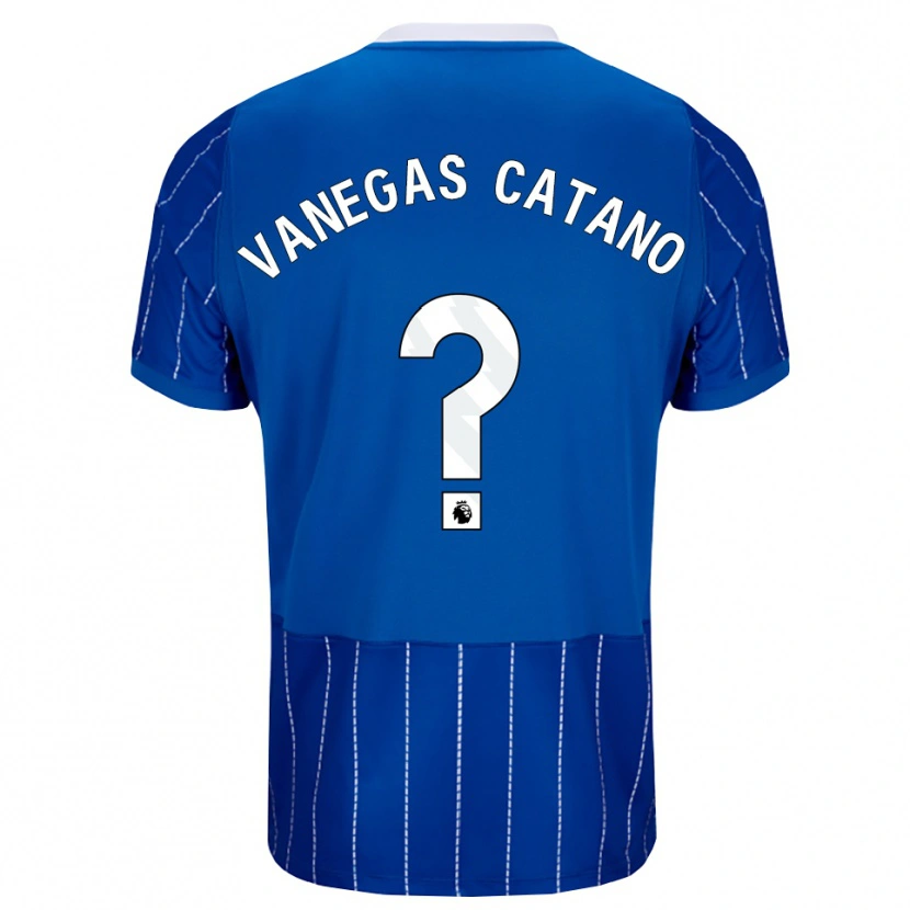 Danxen Bambino Maglia Manuela Vanegas Catano #0 Blu Medio Bianco Kit Gara Home 2026/27 Maglietta