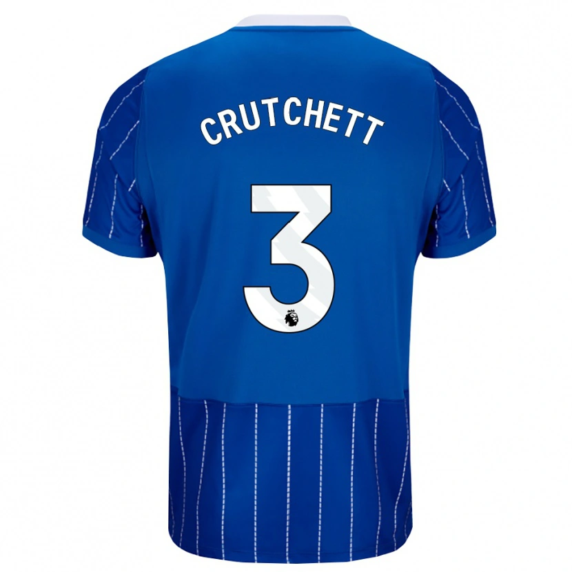 Danxen Bambino Maglia Liam Crutchett #3 Blu Medio Bianco Kit Gara Home 2026/27 Maglietta