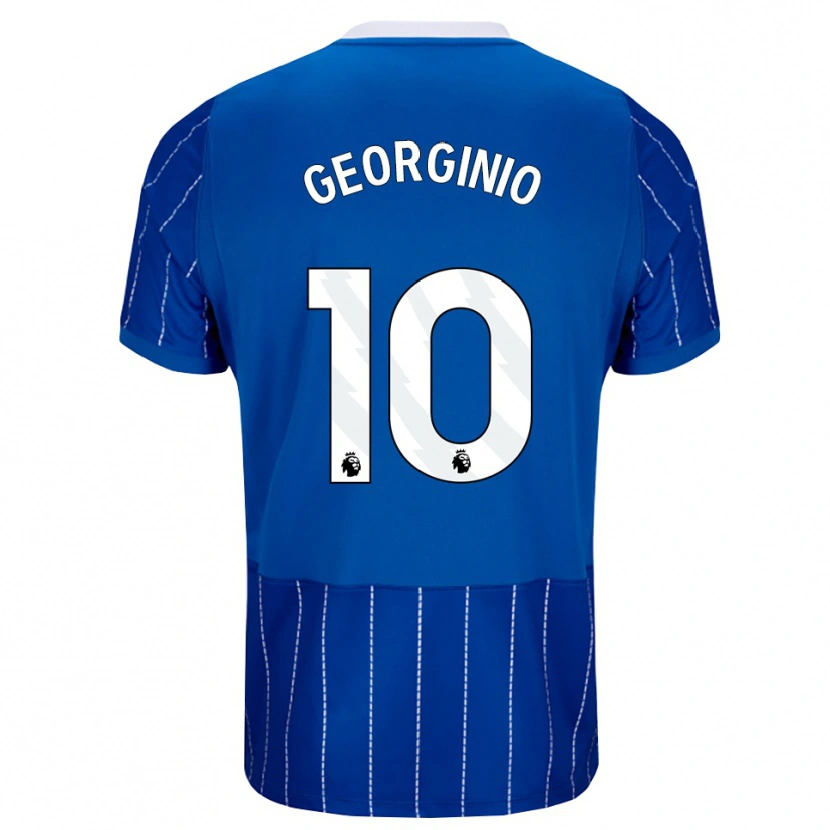 Danxen Bambino Maglia Georginio Rutter #10 Blu Medio Bianco Kit Gara Home 2026/27 Maglietta