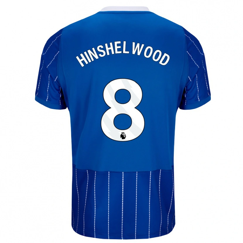 Danxen Bambino Maglia Jack Hinshelwood #8 Blu Medio Bianco Kit Gara Home 2026/27 Maglietta