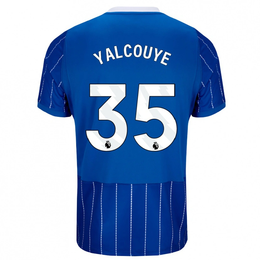 Danxen Bambino Maglia Malick Yalcouyé #35 Blu Medio Bianco Kit Gara Home 2026/27 Maglietta