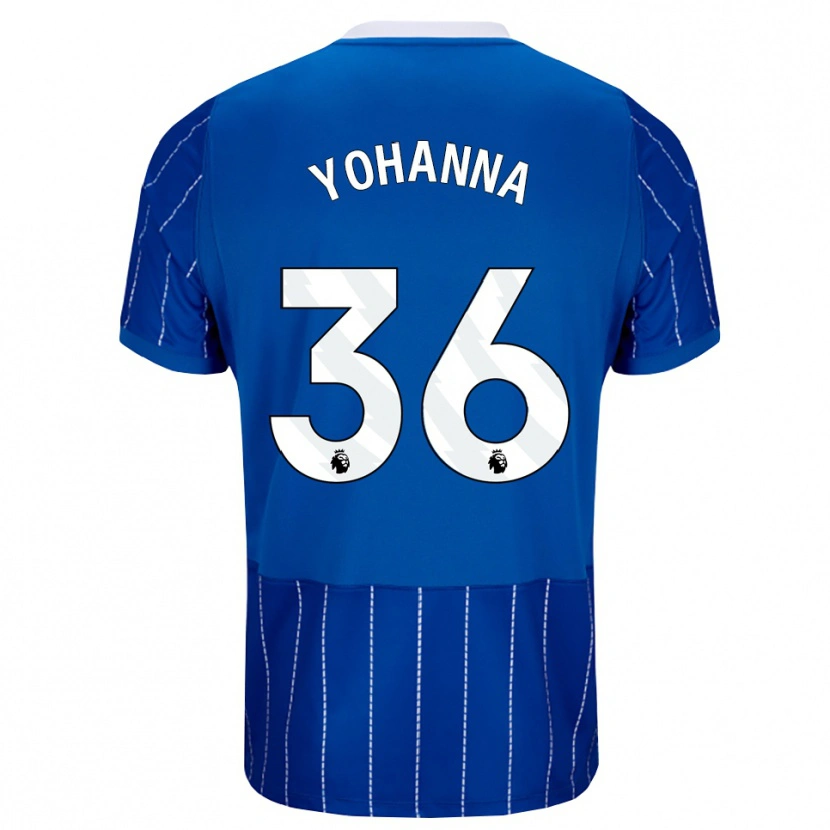 Danxen Bambino Maglia Zadok Yohanna #36 Blu Medio Bianco Kit Gara Home 2026/27 Maglietta