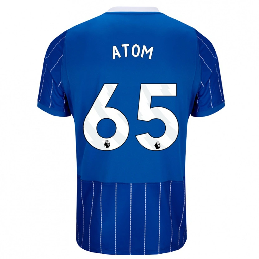 Danxen Bambino Maglia Noel Atom #65 Blu Medio Bianco Kit Gara Home 2026/27 Maglietta