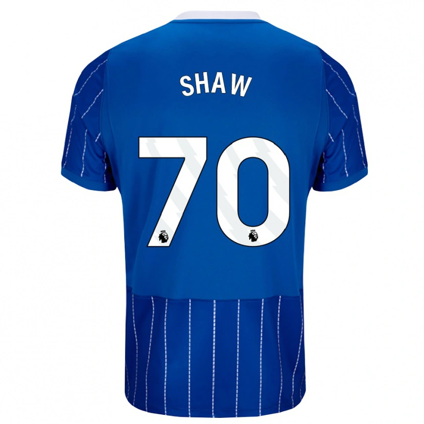 Danxen Bambino Maglia Kofi Shaw #70 Blu Medio Bianco Kit Gara Home 2026/27 Maglietta