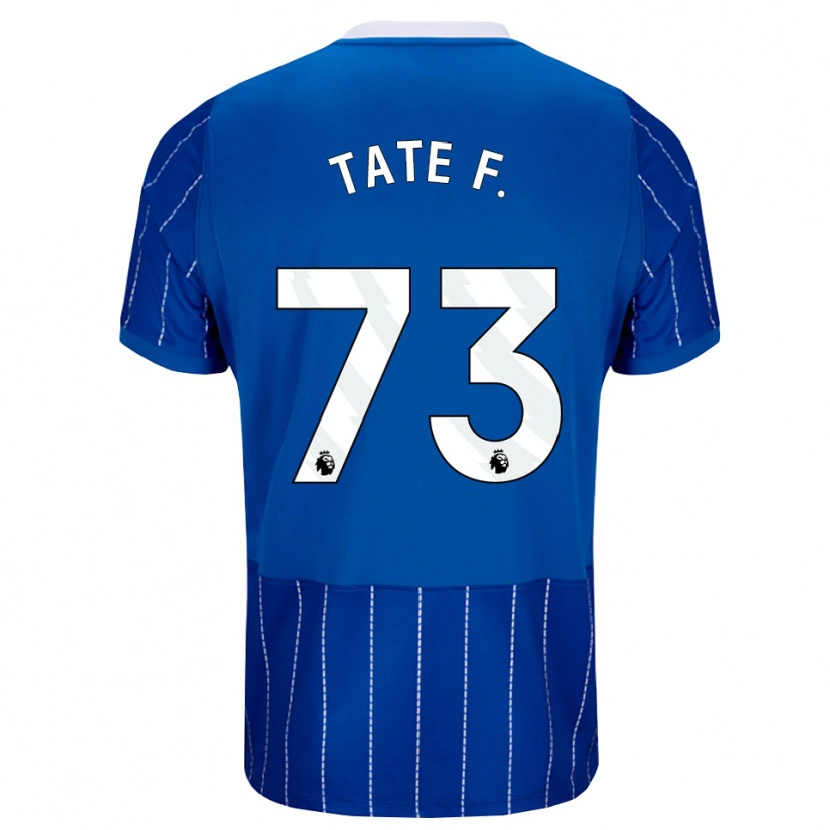 Danxen Bambino Maglia Tate Ferdinand #73 Blu Medio Bianco Kit Gara Home 2026/27 Maglietta