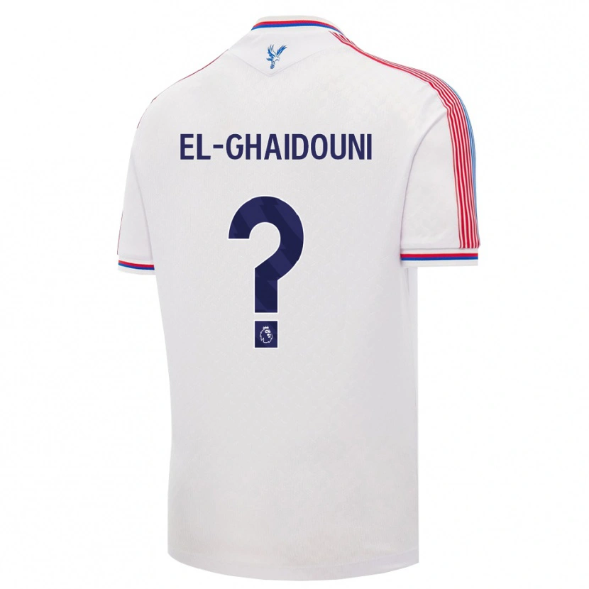 Danxen Bambino Maglia Nabil El-Ghaidouni Taitt #0 Bianco Rosso Blu Kit Gara Home 2026/27 Maglietta