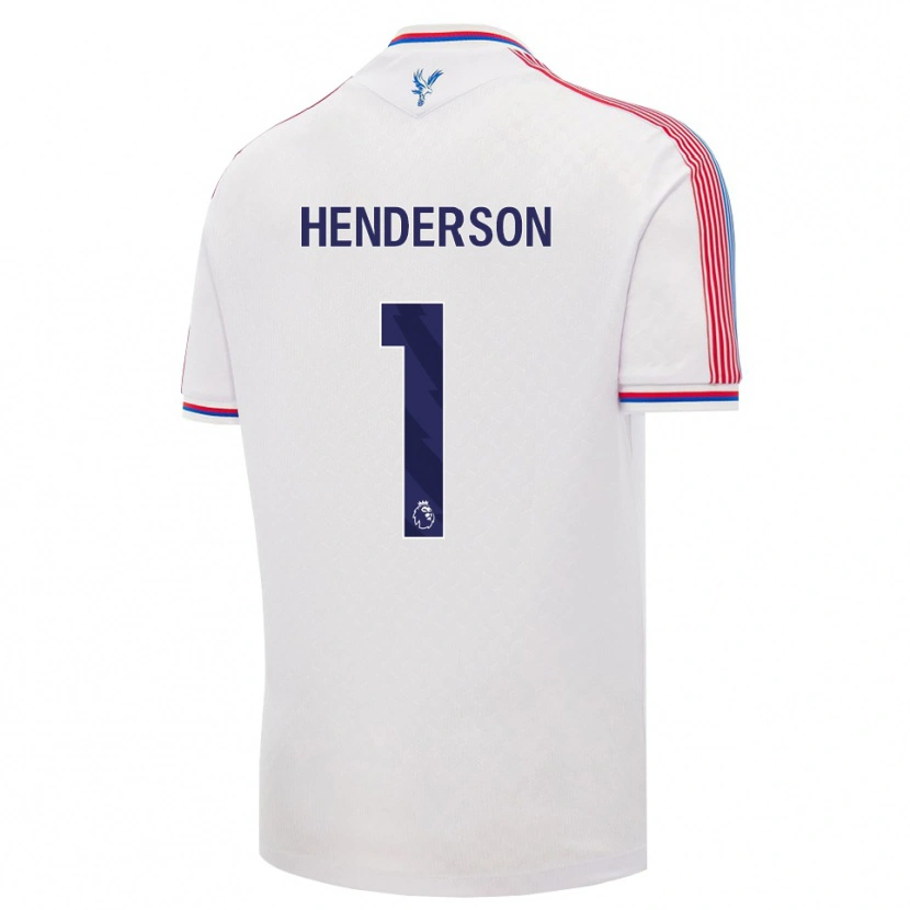 Danxen Bambino Maglia Dean Henderson #1 Bianco Rosso Blu Kit Gara Home 2026/27 Maglietta