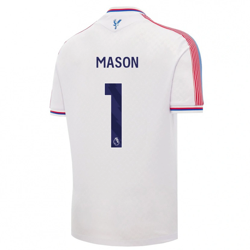 Danxen Bambino Maglia Jack Mason #1 Bianco Rosso Blu Kit Gara Home 2026/27 Maglietta