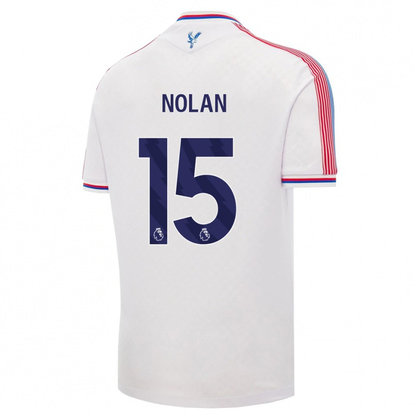 Danxen Bambino Maglia Hayley Nolan #15 Bianco Rosso Blu Kit Gara Home 2026/27 Maglietta