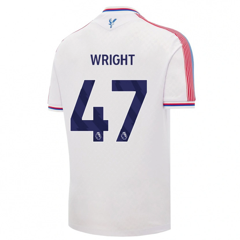 Danxen Bambino Maglia Annis-Clara Wright #47 Bianco Rosso Blu Kit Gara Home 2026/27 Maglietta