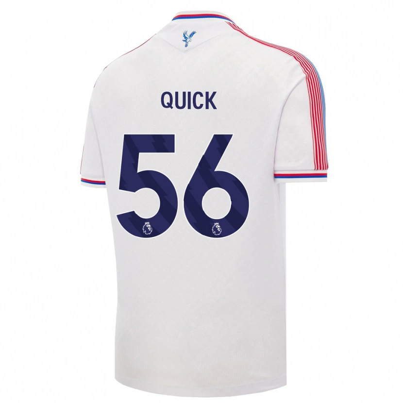 Danxen Bambino Maglia Daniel Quick #56 Bianco Rosso Blu Kit Gara Home 2026/27 Maglietta