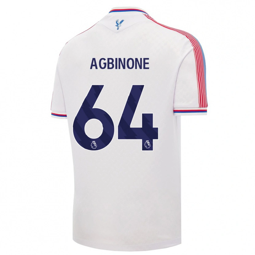 Danxen Bambino Maglia Asher Agbinone #64 Bianco Rosso Blu Kit Gara Home 2026/27 Maglietta