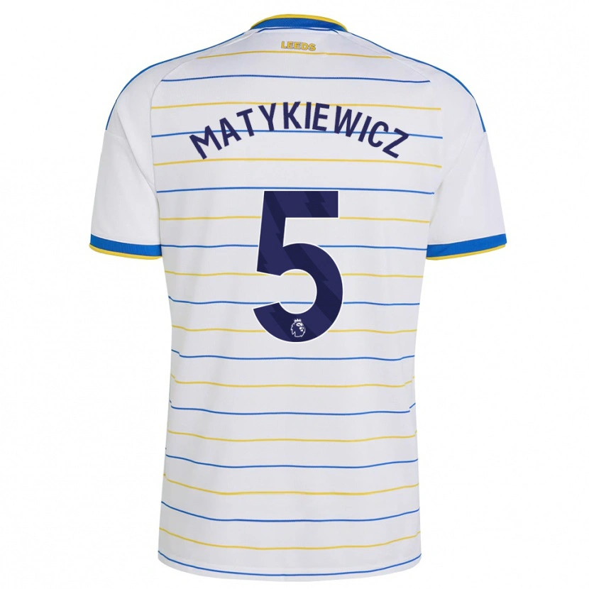 Danxen Bambino Maglia Luke Matykiewicz #5 Rosso Giallo Blu Kit Gara Home 2026/27 Maglietta