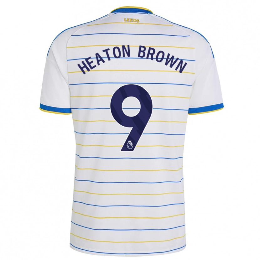 Danxen Bambino Maglia Heaton Brown #9 Rosso Giallo Blu Kit Gara Home 2026/27 Maglietta