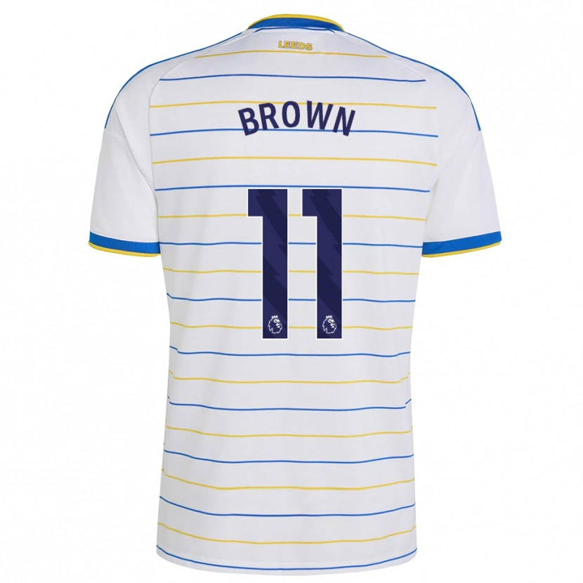 Danxen Bambino Maglia Abbie Brown #11 Rosso Giallo Blu Kit Gara Home 2026/27 Maglietta