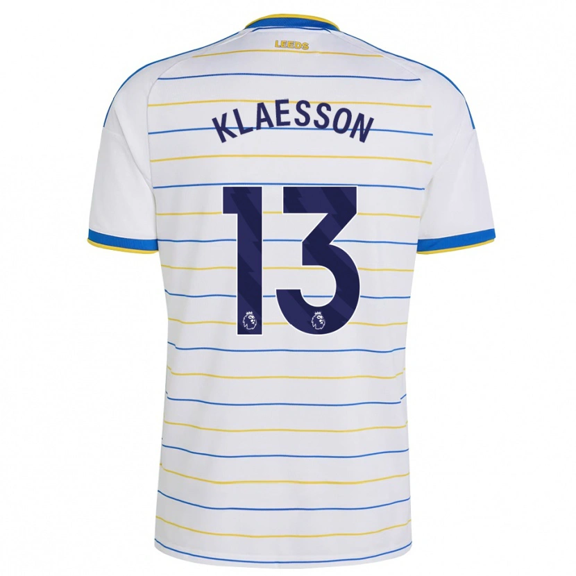 Danxen Bambino Maglia Kristoffer Klaesson #13 Rosso Giallo Blu Kit Gara Home 2026/27 Maglietta