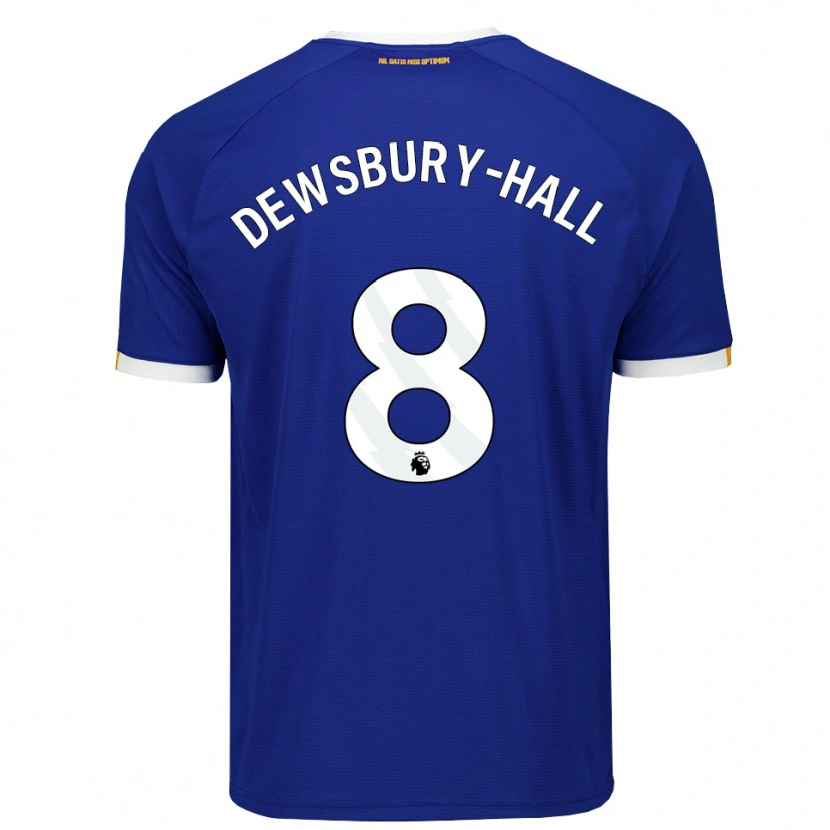 Danxen Bambino Maglia Kiernan Dewsbury-Hall #8 Blu Bianco Giallo Kit Gara Home 2026/27 Maglietta