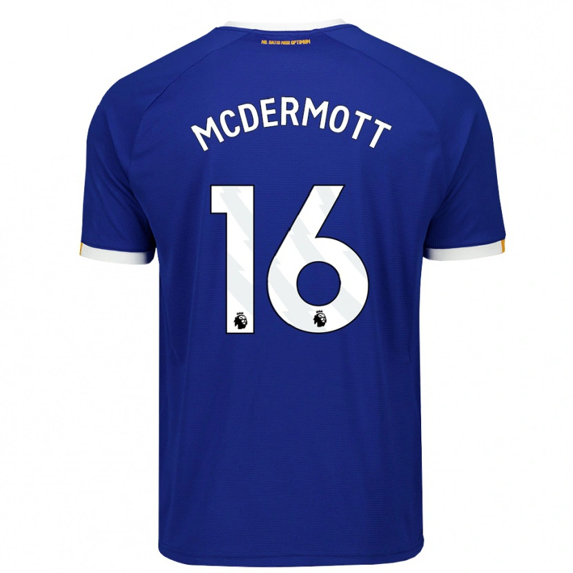 Danxen Bambino Maglia Tom Mcdermott #16 Blu Bianco Giallo Kit Gara Home 2026/27 Maglietta