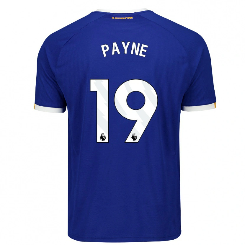 Danxen Bambino Maglia Heather Payne #19 Blu Bianco Giallo Kit Gara Home 2026/27 Maglietta
