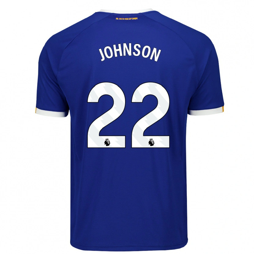 Danxen Bambino Maglia Brennan Johnson #22 Blu Bianco Giallo Kit Gara Home 2026/27 Maglietta