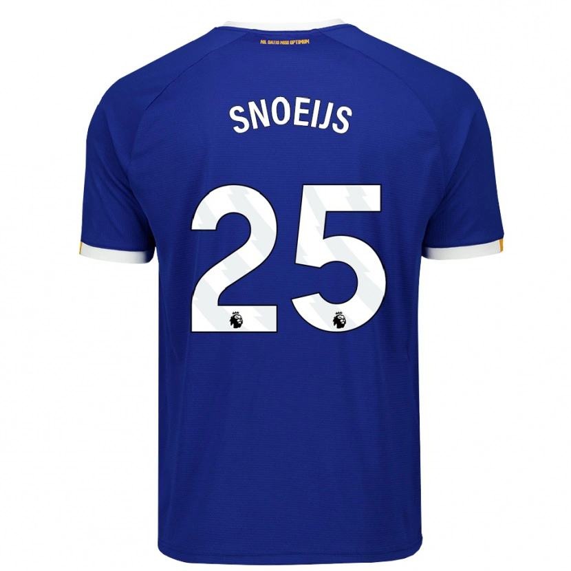 Danxen Bambino Maglia Katja Snoeijs #25 Blu Bianco Giallo Kit Gara Home 2026/27 Maglietta