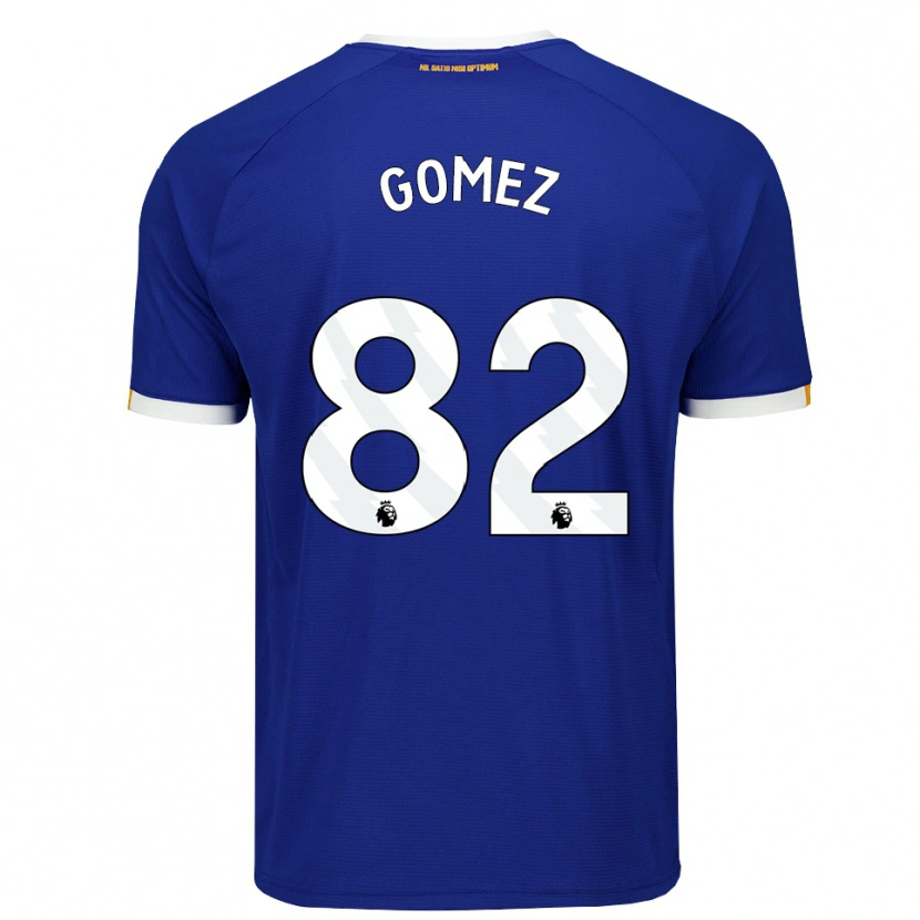 Danxen Bambino Maglia Francis Gomez #82 Blu Bianco Giallo Kit Gara Home 2026/27 Maglietta