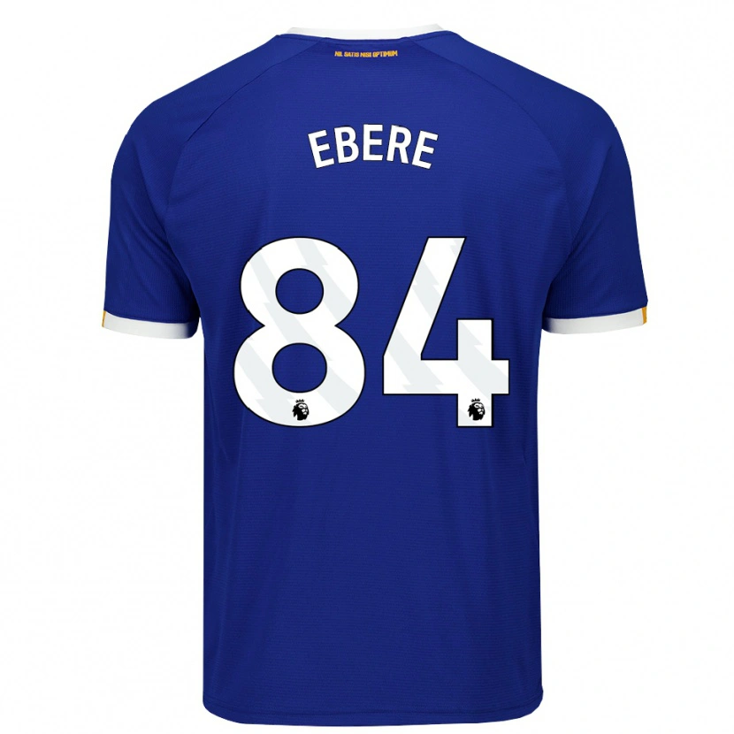Danxen Bambino Maglia Coby Ebere #84 Blu Bianco Giallo Kit Gara Home 2026/27 Maglietta