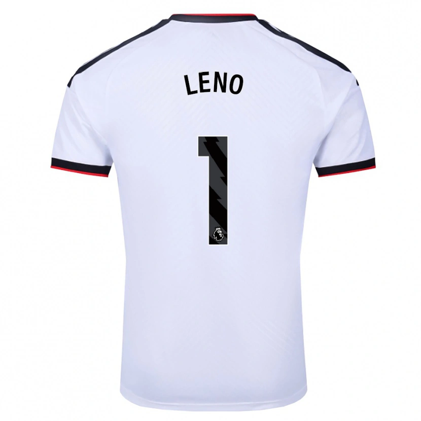 Danxen Bambino Maglia Bernd Leno #1 Bianco Nero Rosso Kit Gara Home 2026/27 Maglietta