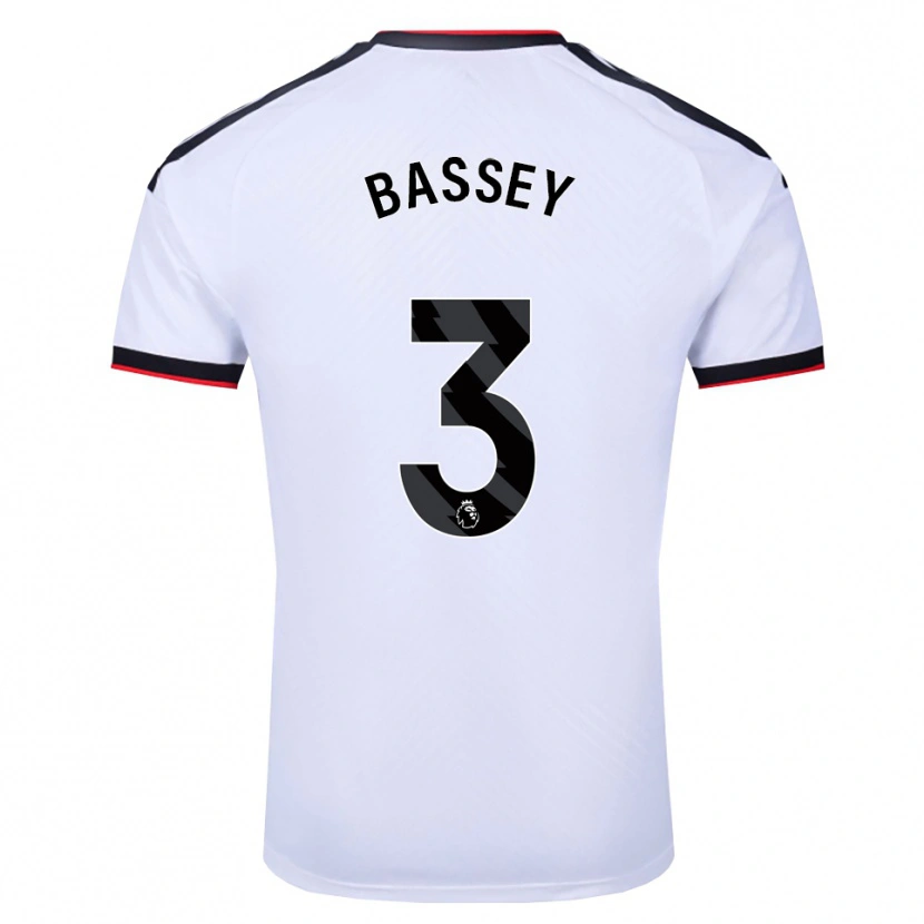 Danxen Bambino Maglia Calvin Bassey #3 Bianco Nero Rosso Kit Gara Home 2026/27 Maglietta